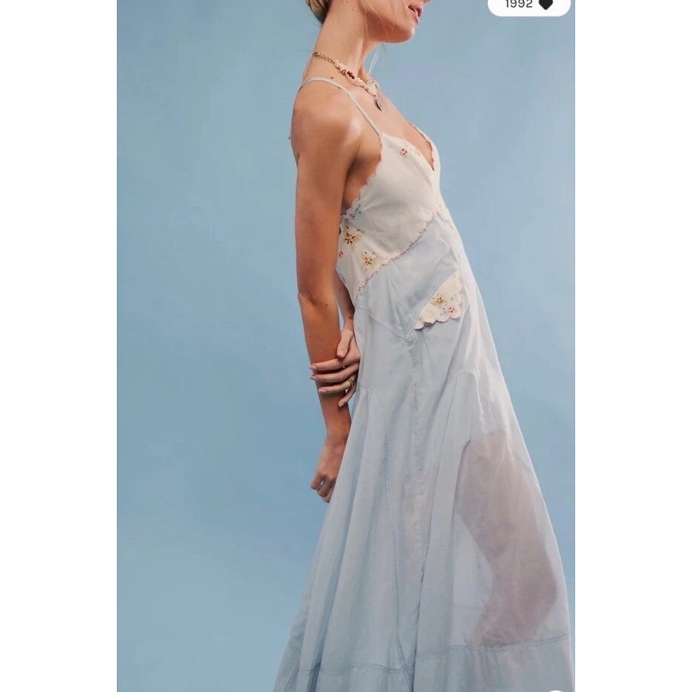 Free People This‎ And That Embroidered Midi Dress S Excellent Condition